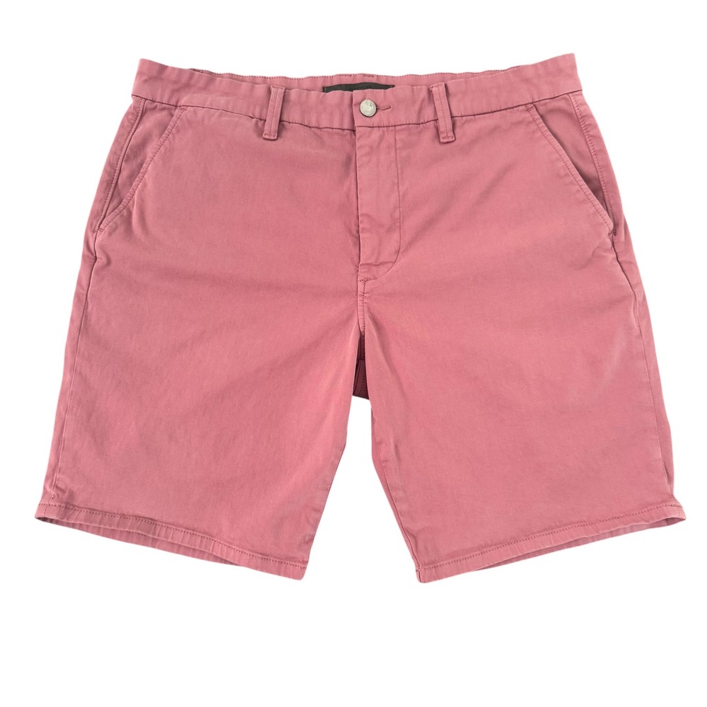Joe's Jeans 34 (Actual 36x9) Pink Brixton Stretch Cotton Twill Mens Chino Shorts